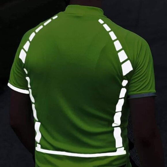 REFELCTOES High Visibility Reflective Cycling Jersey - Size XXL NEON YELLOW - Picture 7 of 8